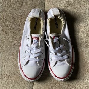 White slip on converse